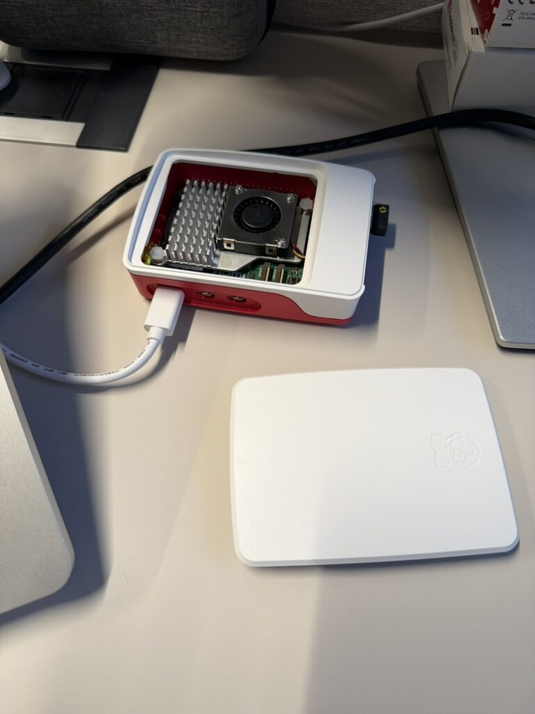 The assembled Raspberry Pi 5